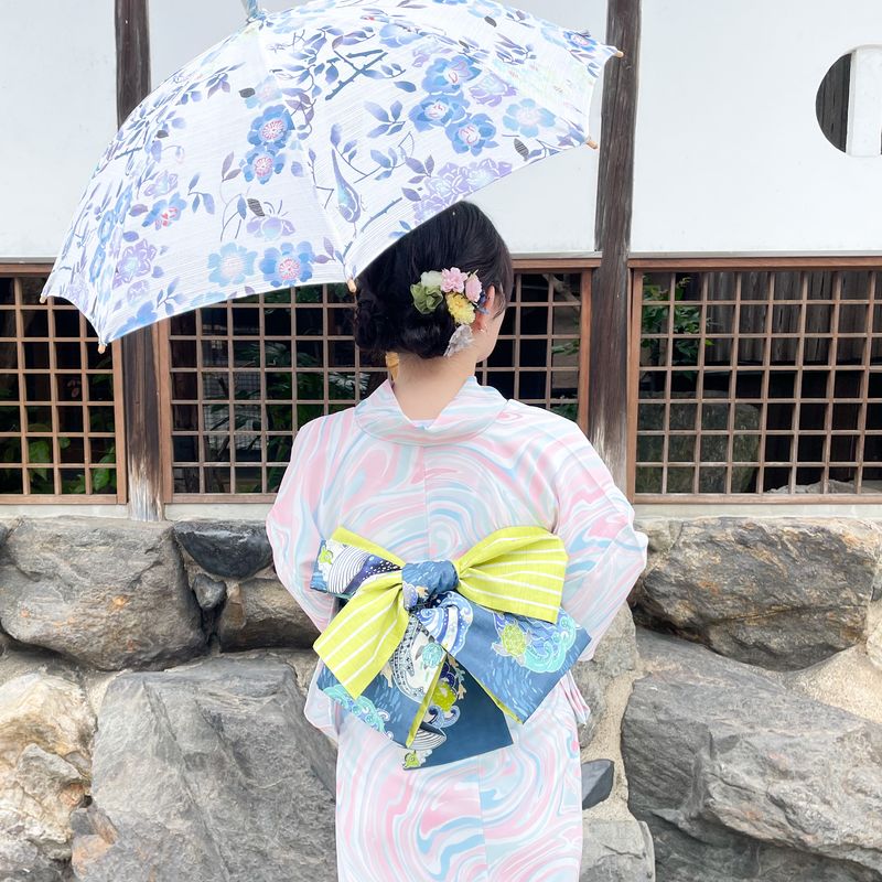 浴衣プラン|WA・KKAキモノレンタルとオムスビのお店|京都|着物レンタル|浴衣レンタル|祇園祭りに浴衣で|八坂神社を浴衣でお参り